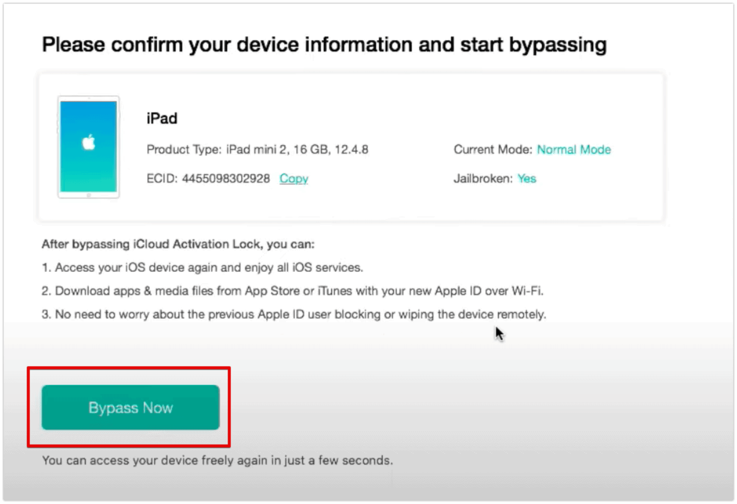 How to Bypass iCloud Activation Lock Without Password on iPad