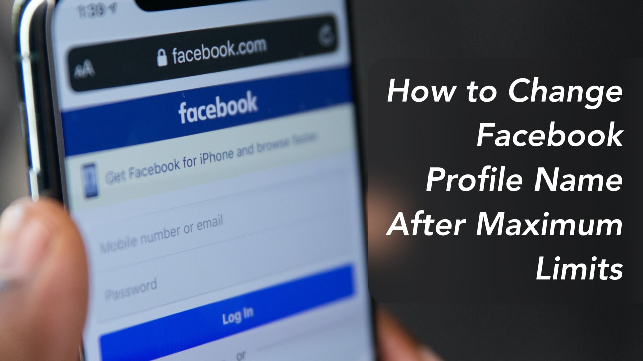 How To Change The Profile Name In Facebook Page