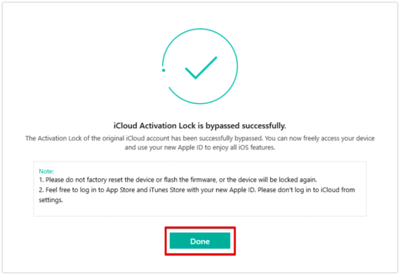 iCloud Activation Lock is Bypassed Successfully with AnyUnlock