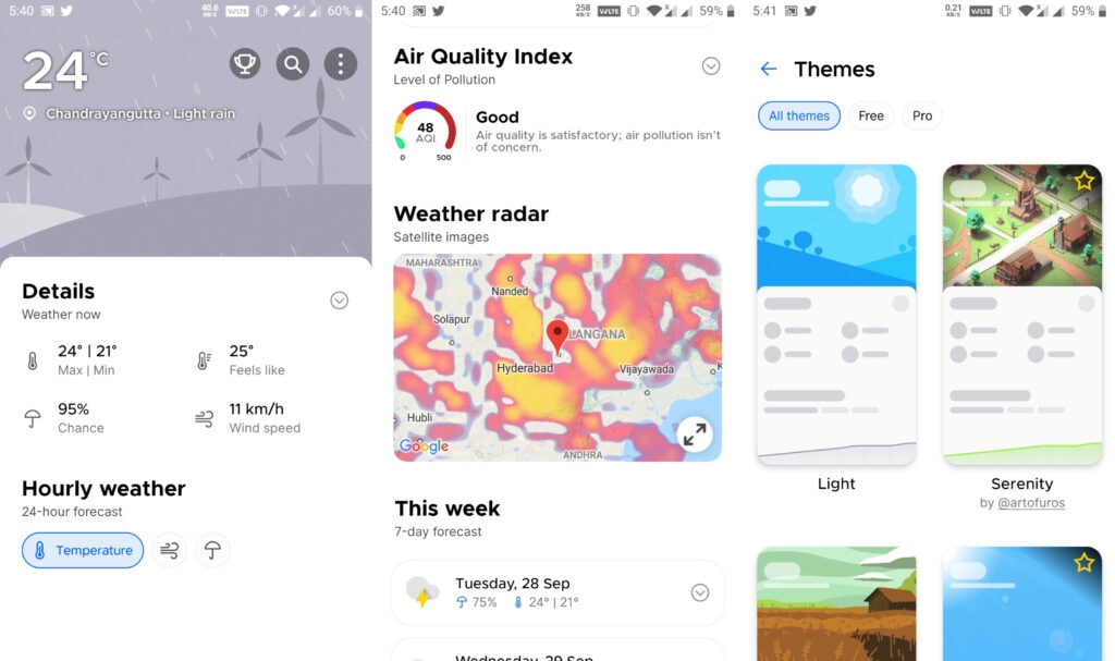 Overdrop: Best Android Weather apps