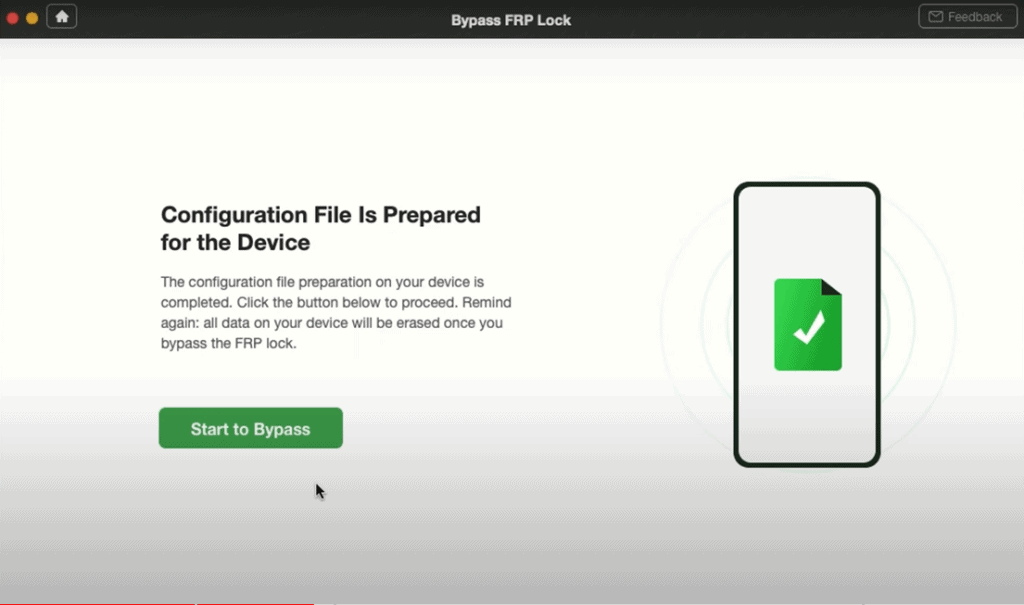 Configuration File is Prepared for the Device