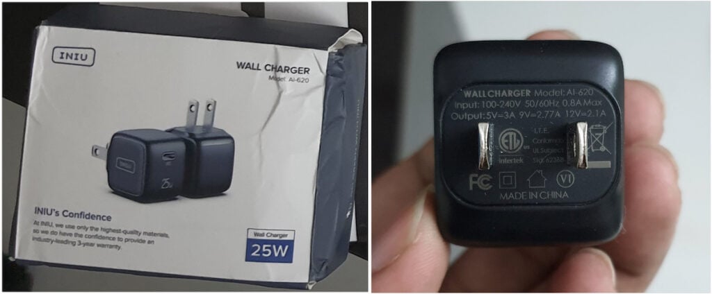 INIU 25w Type-C Wall Charger