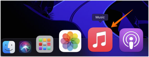 Open Music or iTunes App