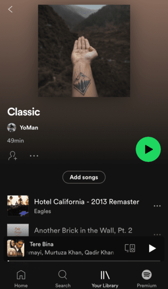 change spotify playlist picture on ios