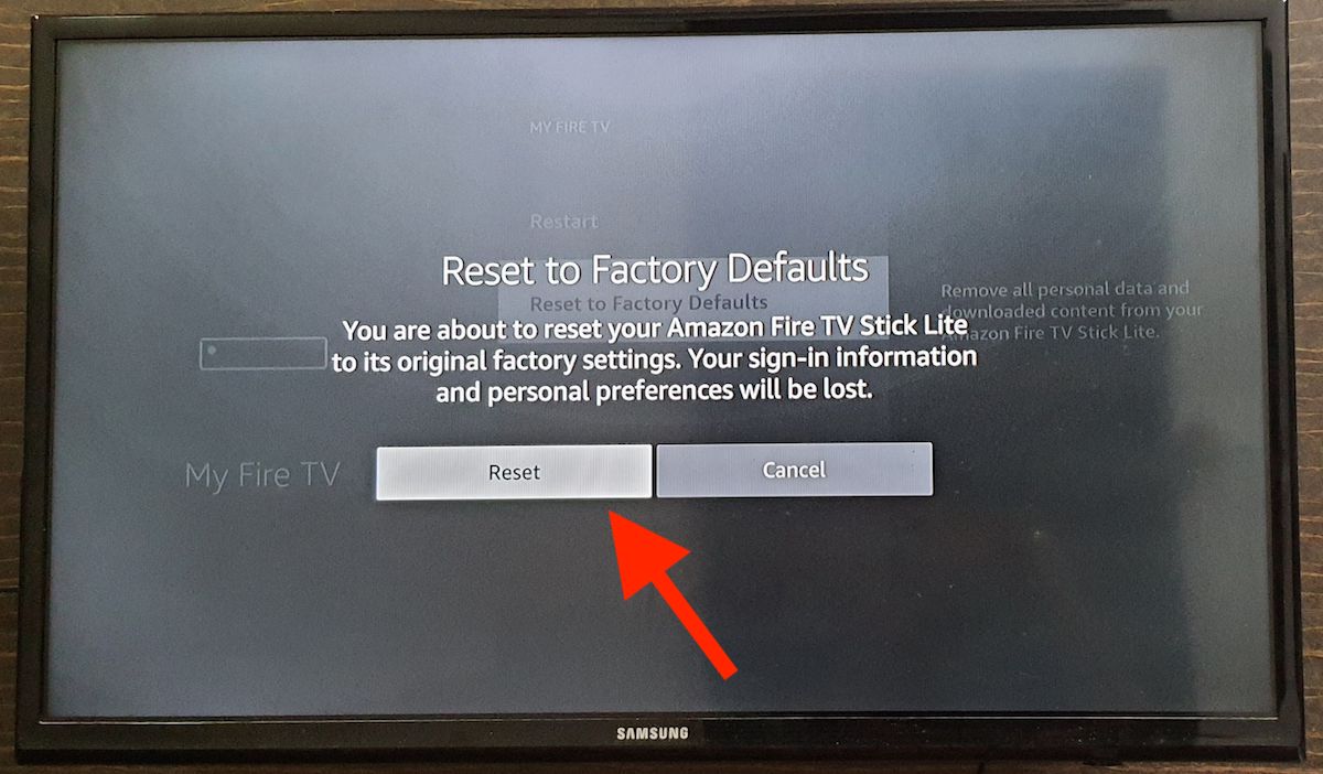 How to Reset Amazon Fire TV Stick and Remote to Factory Settings