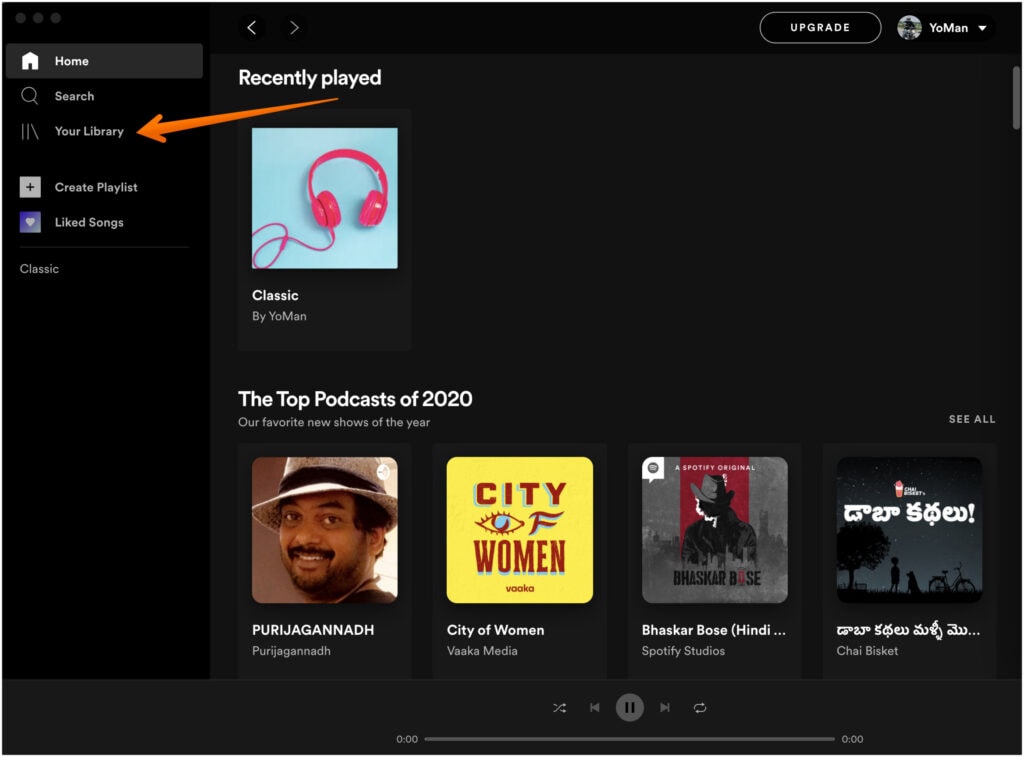 Open Spotify on desktop