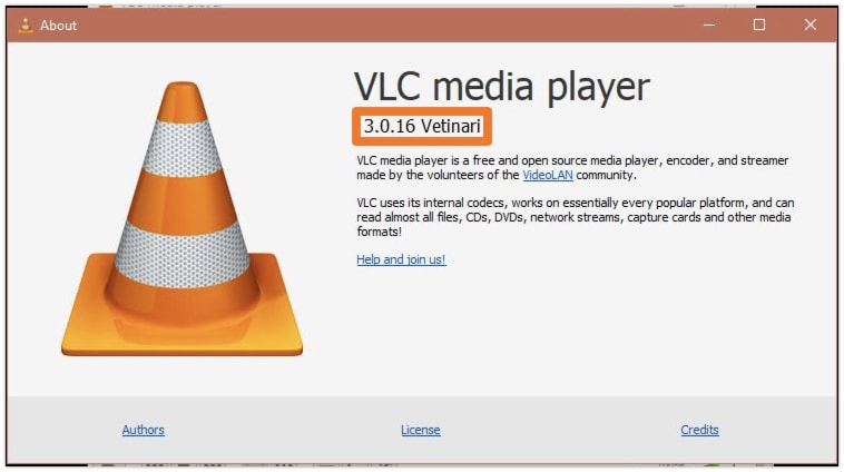 Check VLC PC Version