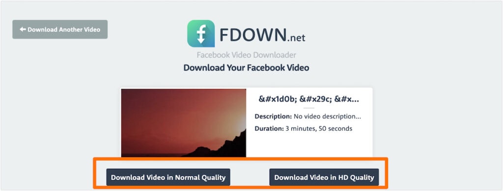 Choose Normal or Video Quality