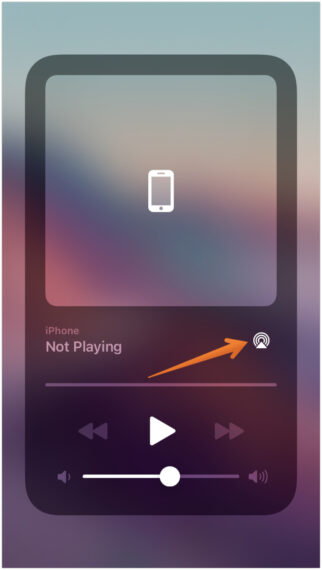 Click on AirPlay Icon