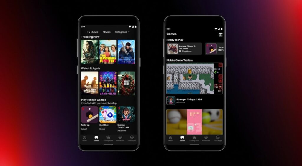 Netflix Games on Mobile