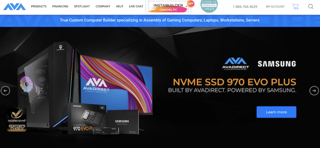 AvaDirect - custom PC builder service provider