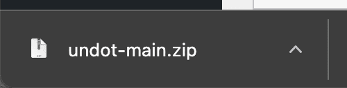 Extract the downloaded Zip file