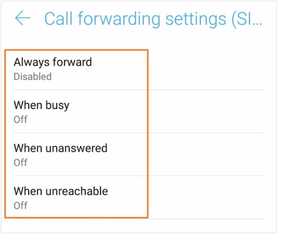 Disable Call Forwarding in Jio