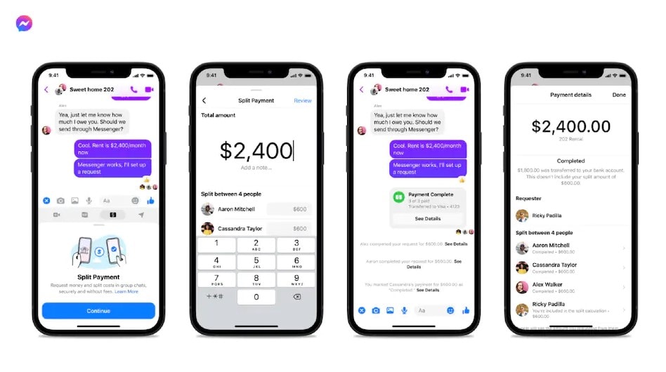 Messenger Split Payments