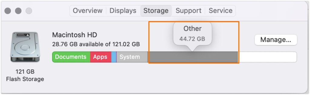 Other Storage on Mac
