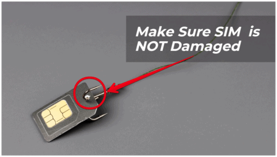 how can you tell if your sim card is damaged