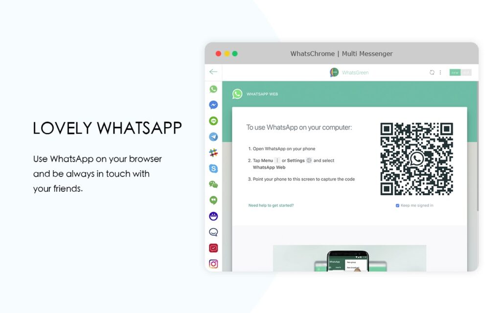Green Multi Messenger for WhatsApp
