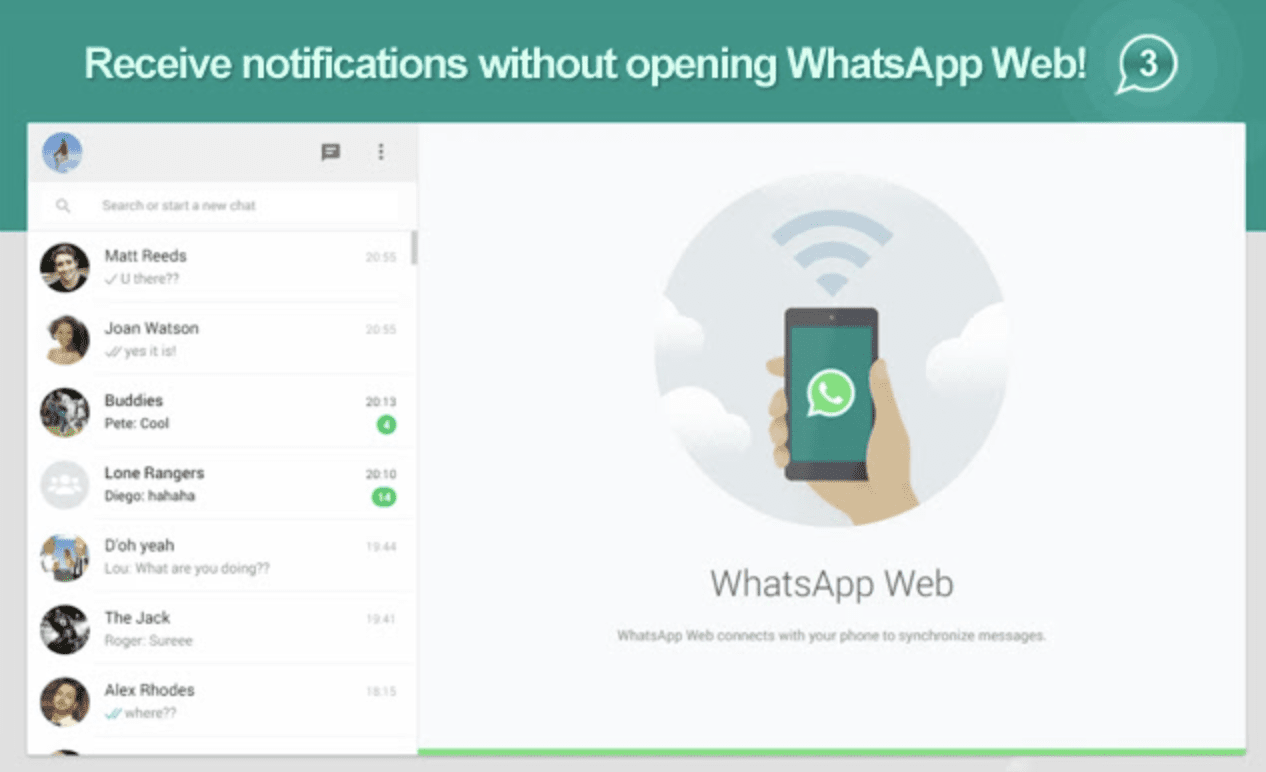 Notifier for WhatsApp Web