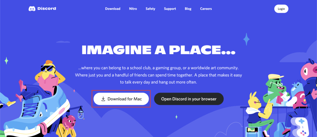 Download Discord app from Official Website
