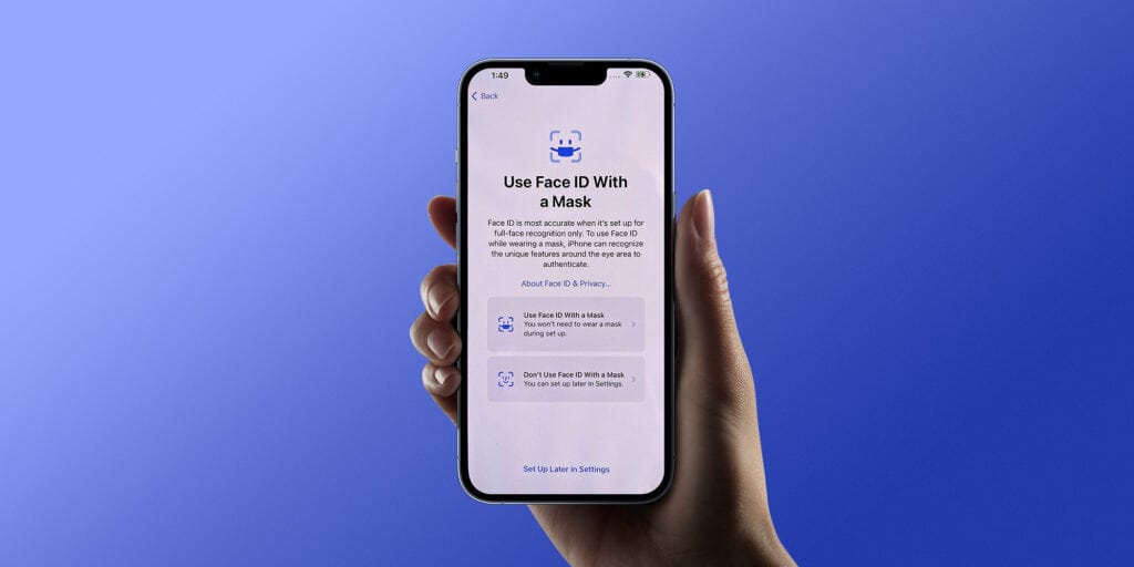 iOS 15.4 FaceID with Mask