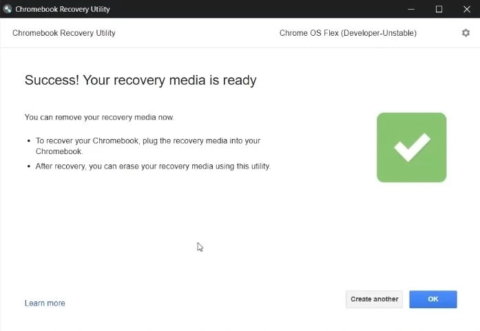 Chrome OS Flex Media Created