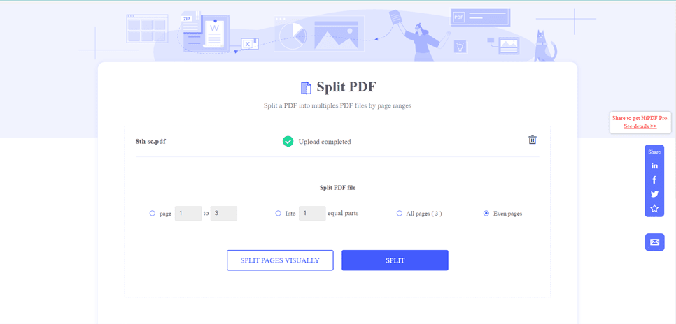 HiPDF - Split PDF