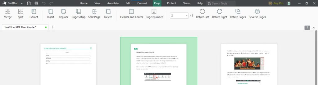 Merge and Split PDF on SwifDoo PDF