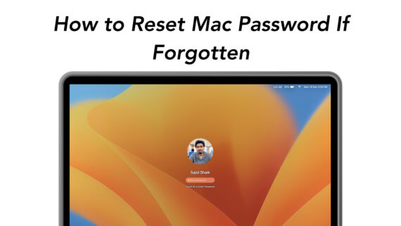 How to Reset Mac Password if Forgotten