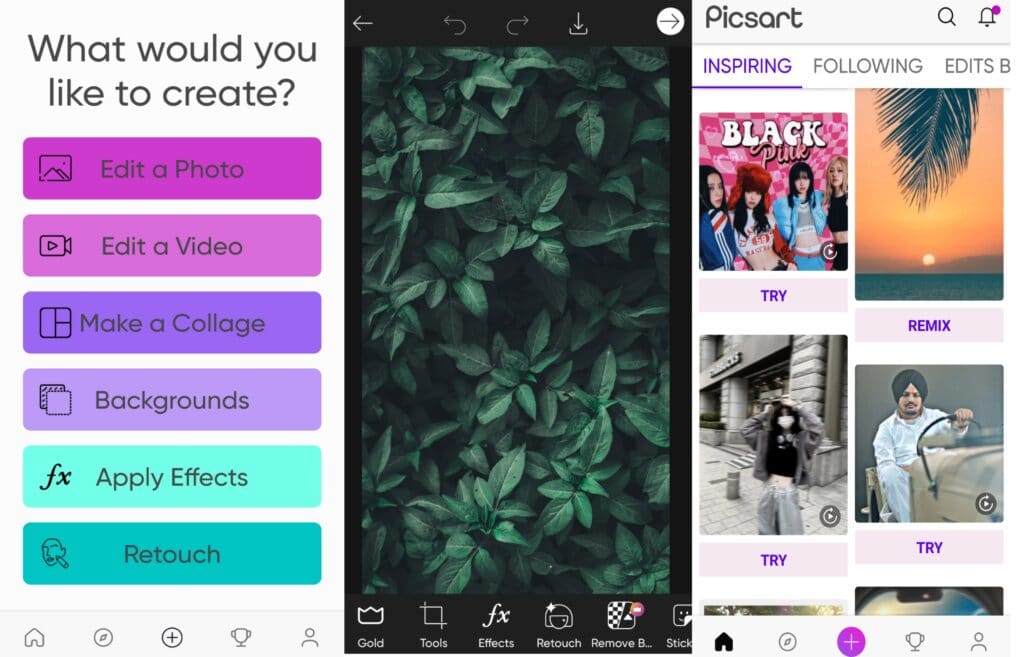 PicsArt for Android and iOS