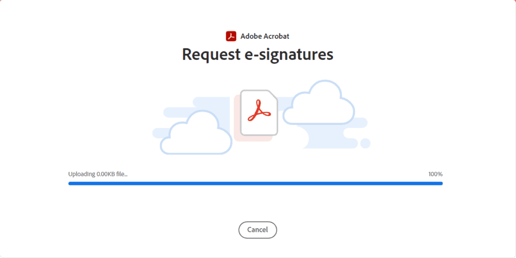 Adobe Acrobat Request e-signatures