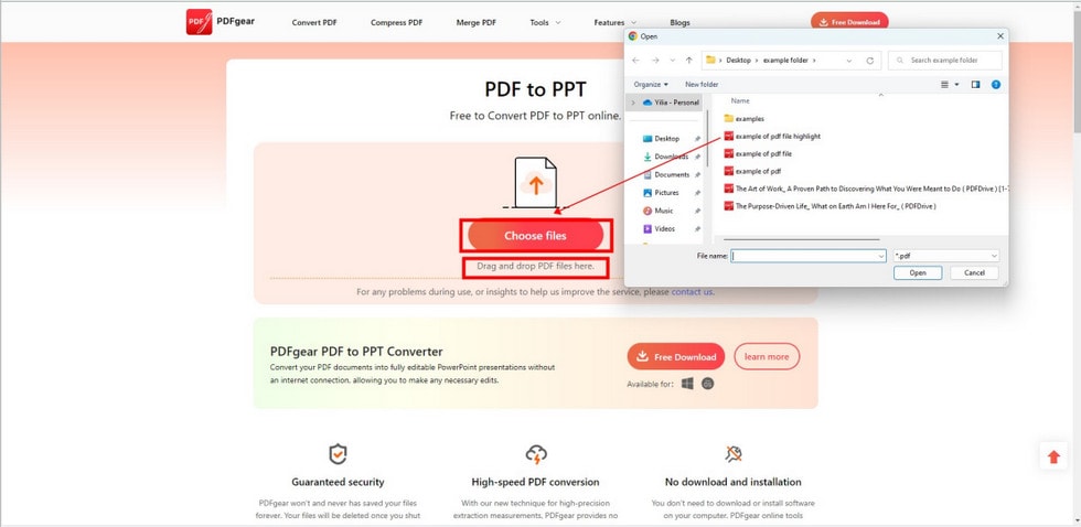 Import PDF to PDFgear