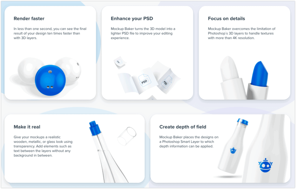 Mockup Baker Photoshop Plugin Features