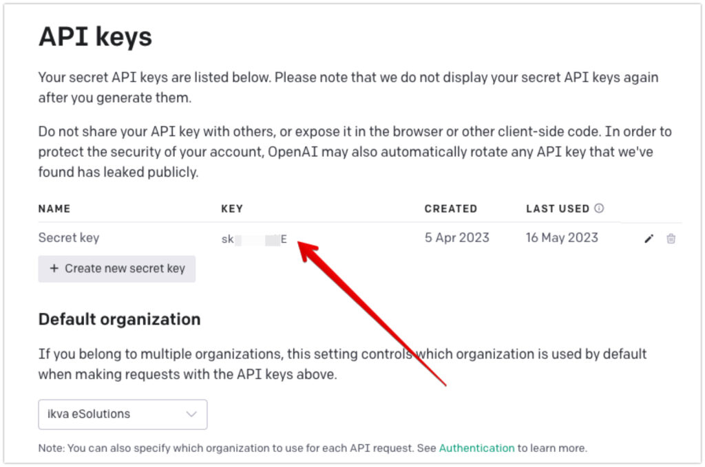 OpenAI API Key