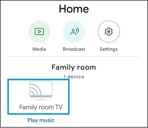 Screen Casting using Google Home