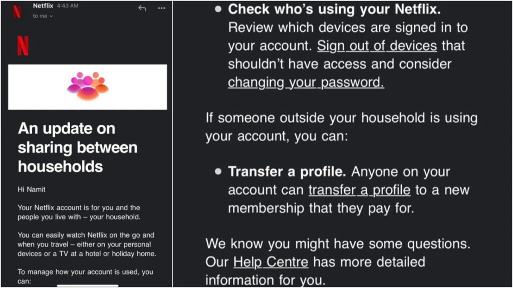 Netflix Ends Password Sharing