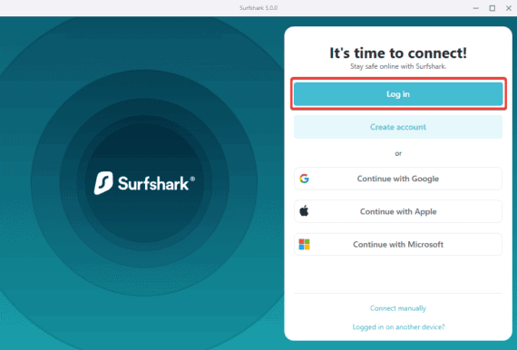 Log In to Surfshark One Account