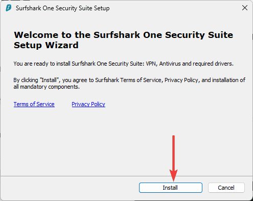 Install Surfshark One on Windows