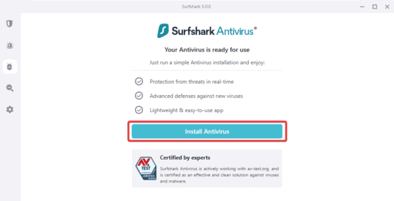 Surfshark One - Install Antivirus
