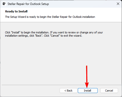 Stellar Repair for Outlook - Ready to Install