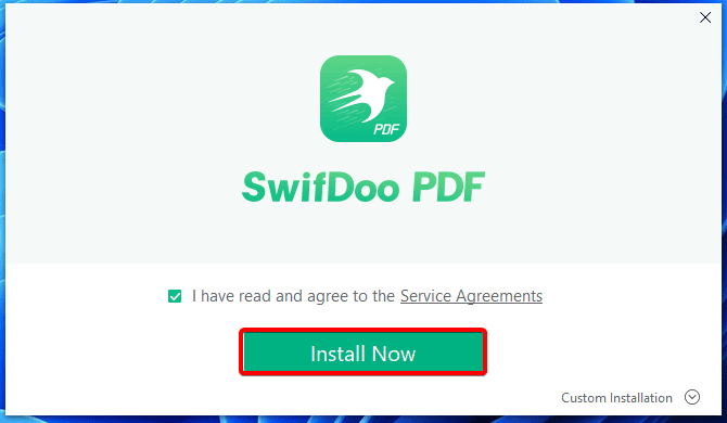 SwifDoo AI install button