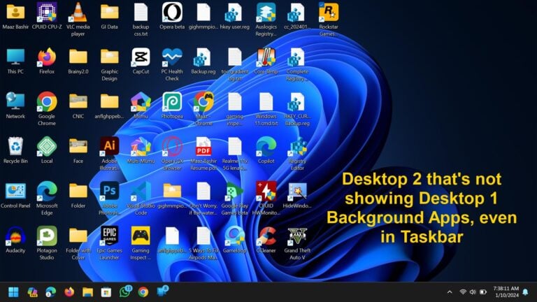 How to Hide Running Apps from Taskbar in Windows 11