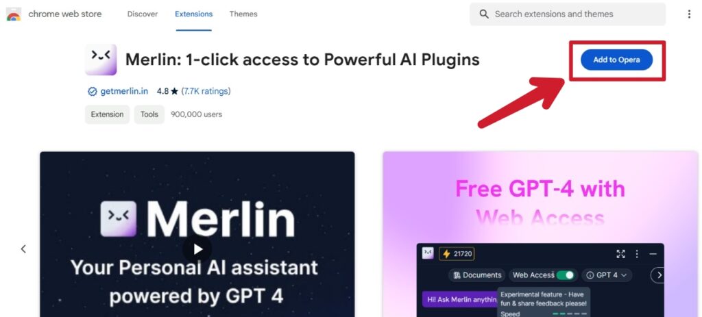 Adding Merlin to the Chrome browser