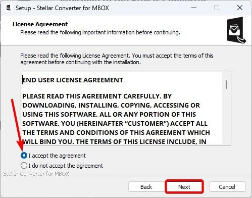 Stellar Converter for MBOX - License Agreement