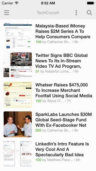 Feedly mobile app