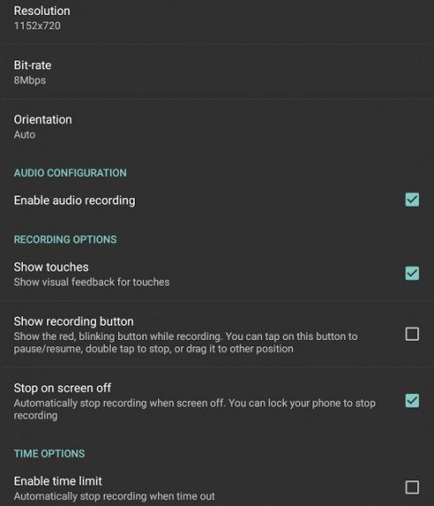 AZ Screen Recorder for android devices