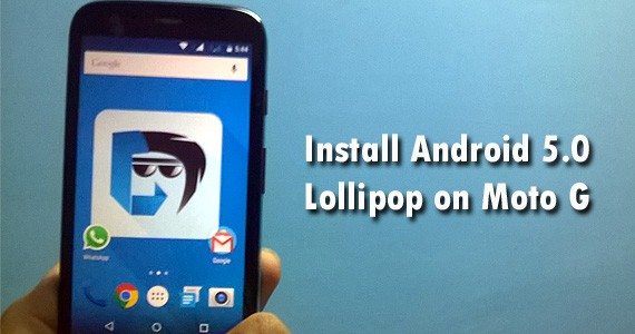 Android Lollipop on Moto G
