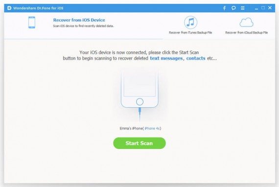 recover lost data from iPhone, iPad and iPod