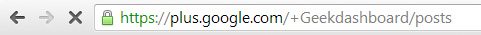 Geek Dashboard Google+ Page new URL