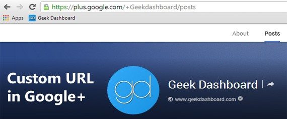 Get a custom url for your Google+ Profile