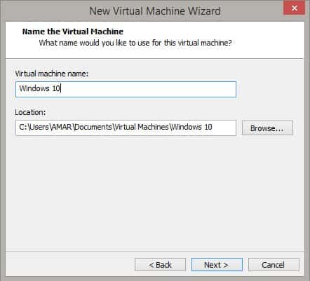 Windows 10 in Virtual Drive